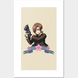 Leon Kennedy Pixel Design Posters and Art